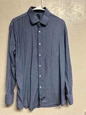 Men's English Laundry Casual Long-Sleeve Button-Down Shirt - Blue